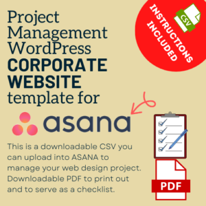 Corporate Website Template for ASANA