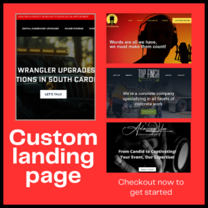 Custom WordPress Landing Page